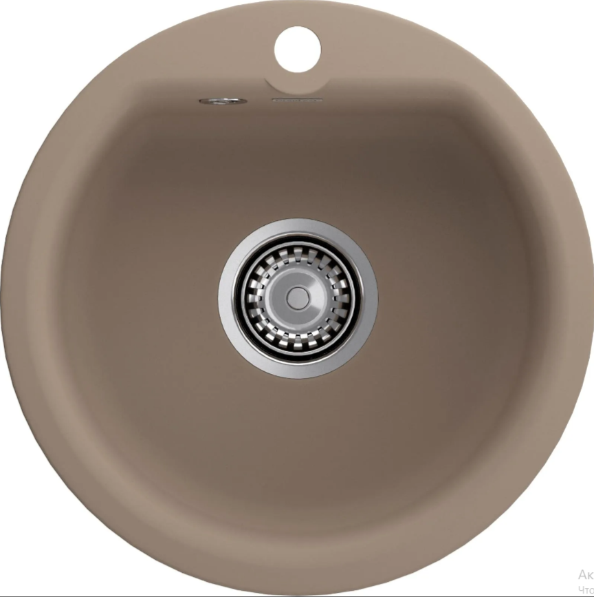 Мойка GranFest SMART 435, d=434 мм, песочный (без сифона) 