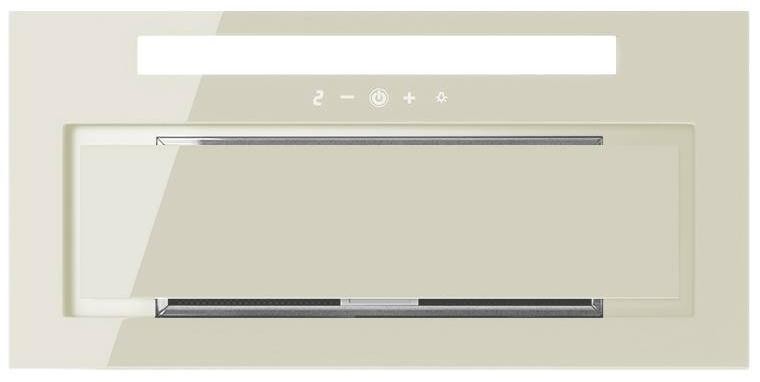 Вытяжка полновстраиваемая Navi Glass, 60см, б/угольного фильтра, слон.кость/слон.кость, ПДУ, Konigin