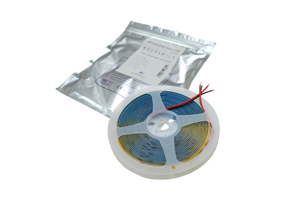 Лента  8х5000мм, COB, 12В, теплый, 11.0 Вт/м, 320 диодов/м, IP20, Jet