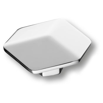 Ручка-кнопка, 4129016MP02, 30х60х66мм, металл, глянцевый хром