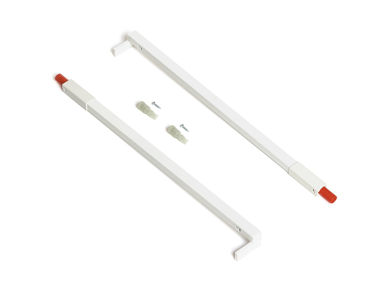 К-т рейлингов FLOWBOX квадратный, L=550мм, белый, для деревянной задней стенки, Samet