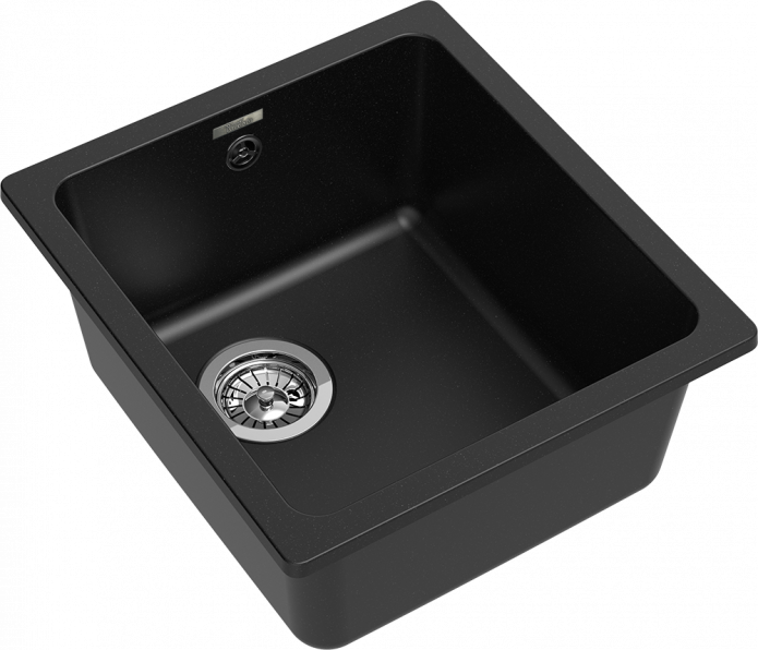 Мойка Rivelato BERKANA 35, 410х460х200мм, черный