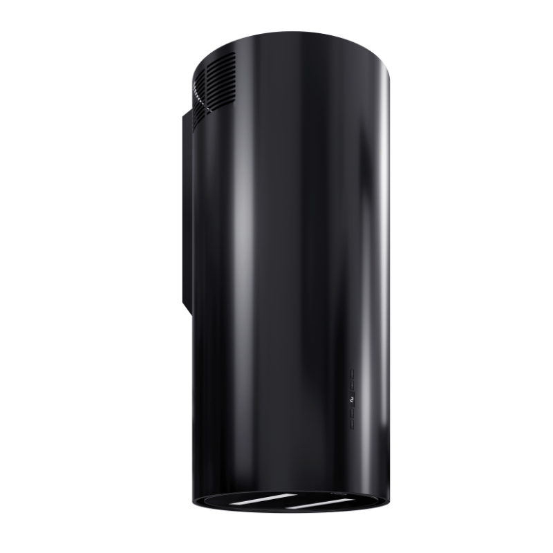 Вытяжка настенная Belle Black/Black Glass, 39 см, без угольн. фильтра, ПДУ, черный, Konigin