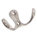 Крючок, 400.01, малый, двухрожковый, хром, CMF