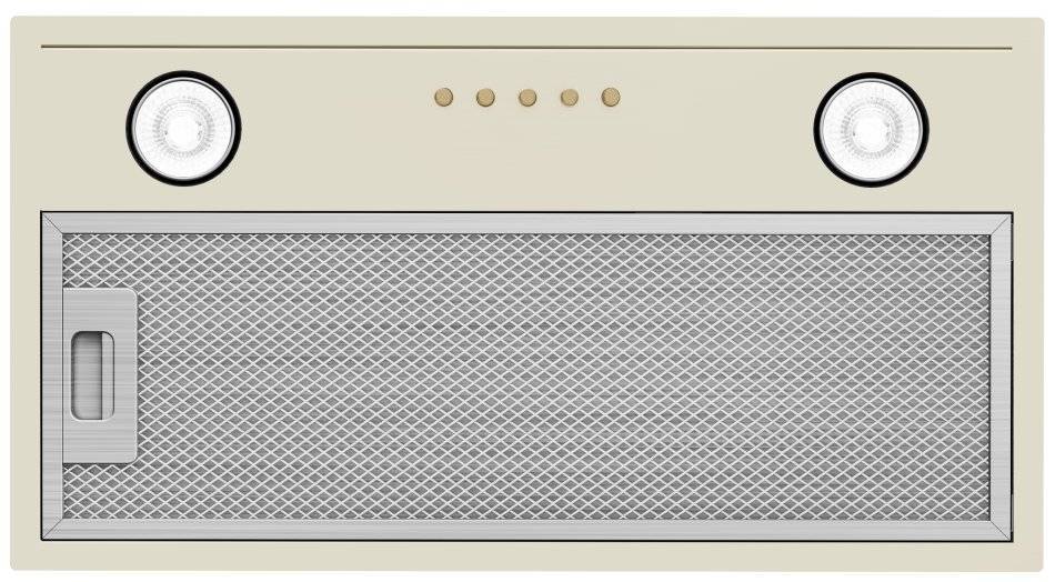 Вытяжка полновстраиваемая Flatbox, 50см, без угольного фильтра, слон. кость, Konigin