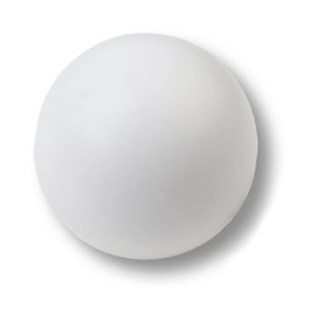 Ручка-кнопка, 445BL2, d=40мм, дерево, белый матовый, "Шар"
