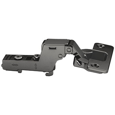 Петля внутренняя 310SM clip-on ЧЁРНАЯ, с доводчиком, эксцентриковая регулировка, 48/6мм, БЕЗ ПЛАНКИ, Hafele