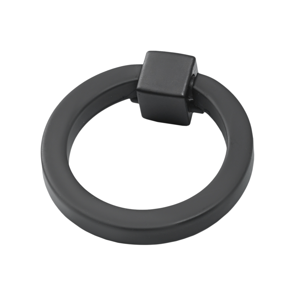 Ручка-кольцо, 121, d=50мм, металл, черный матовый