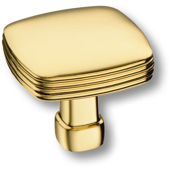 Ручка-кнопка, 12-Gold, 31х35х35мм, металл, глянцевое золото