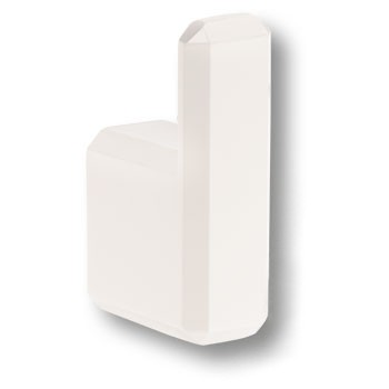 Крючок, 7106 010PC21, однорожковый, металл, белый