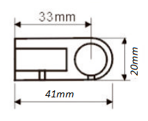 Держатель для рейлинга "МОДЕРН", хром, CMF