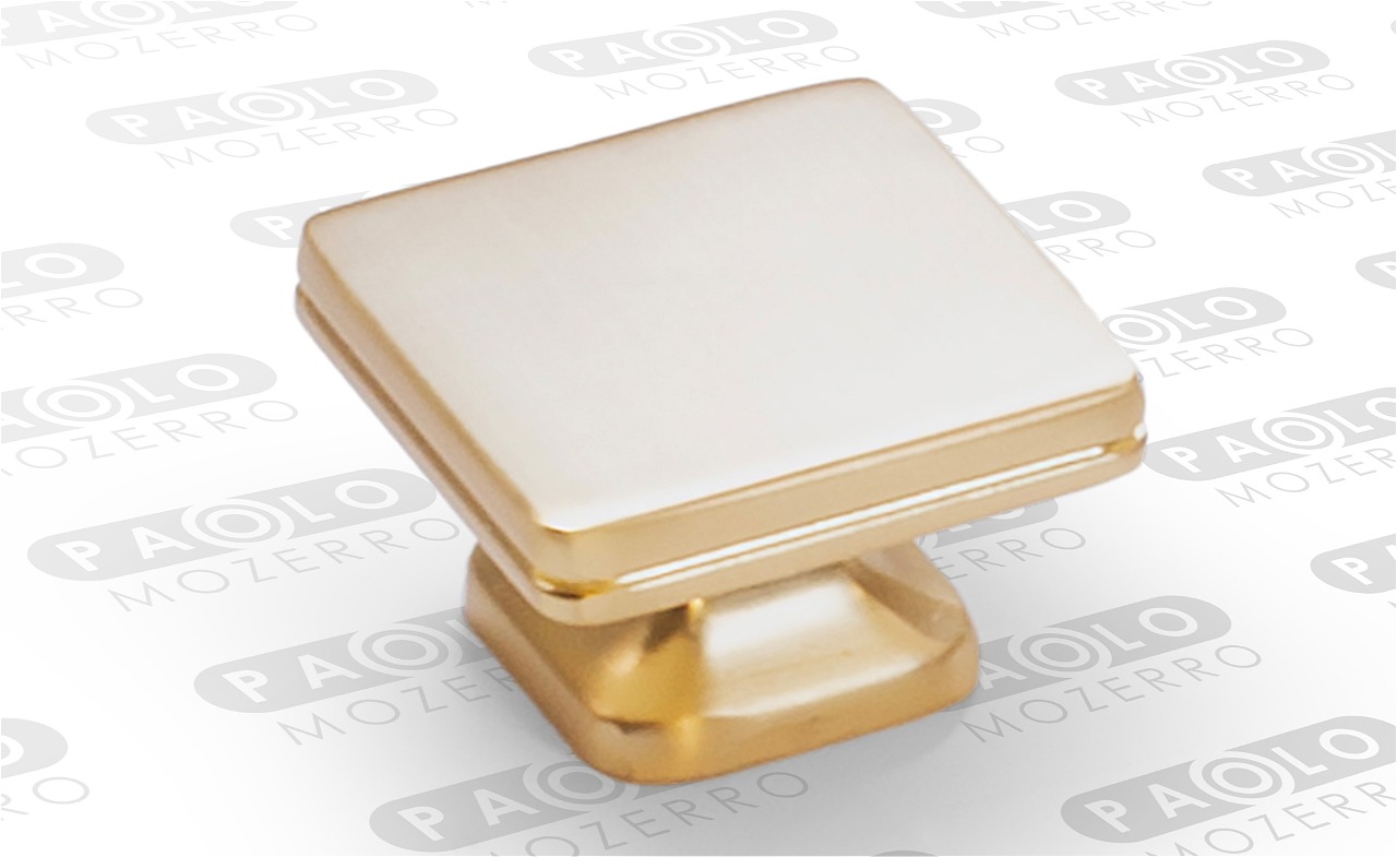 Ручка-кнопка, FK579-knob GB, металл, брашированное золото