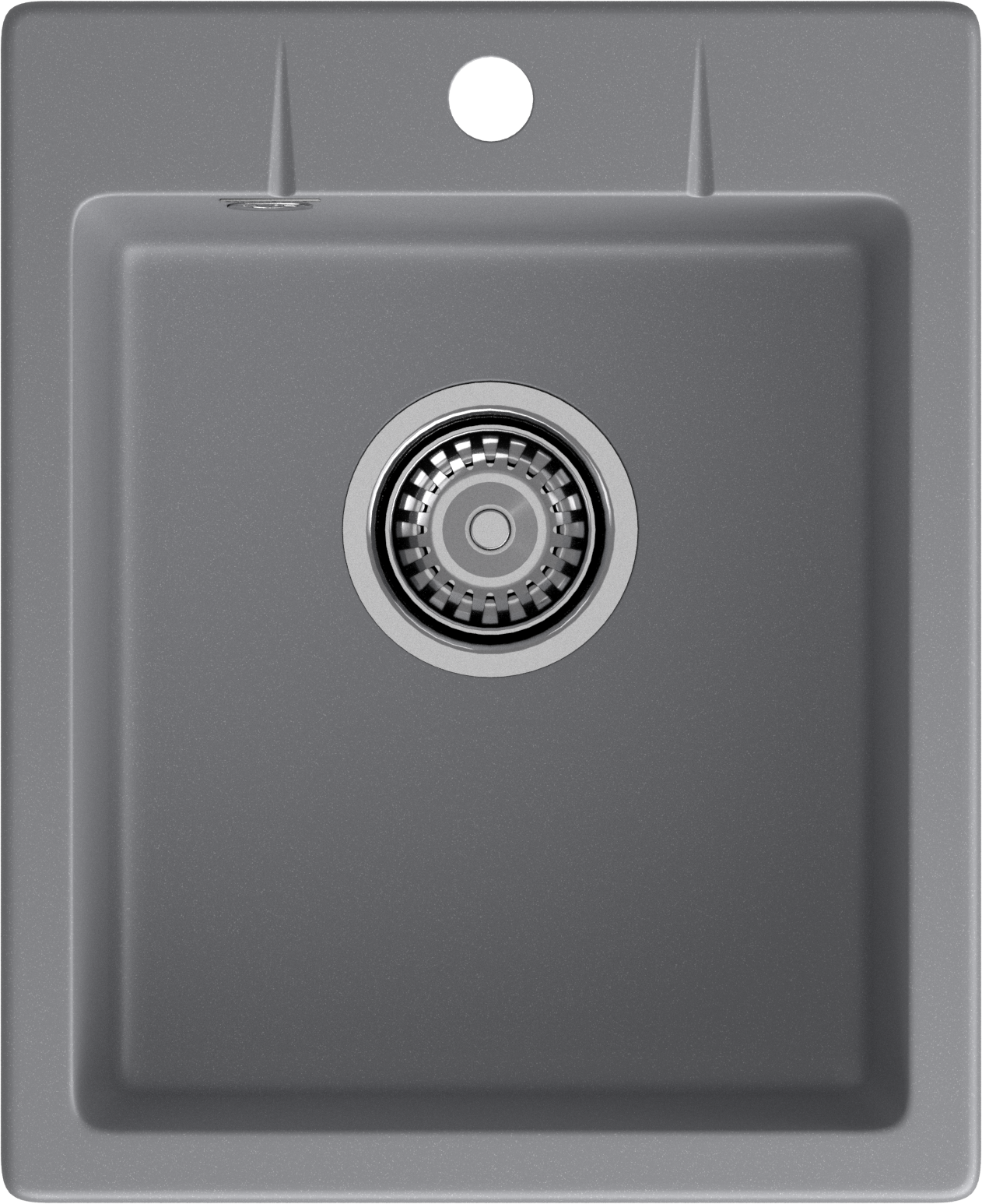 Мойка GranFest URBAN 240, 400х490 мм, темно-серый