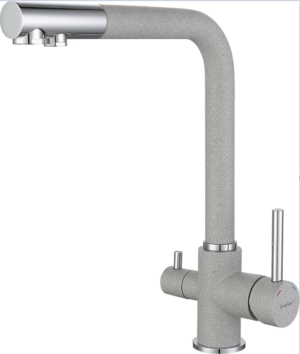 Смеситель GranFest 3611, d=50 мм, серый