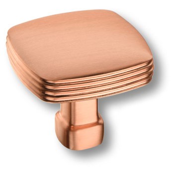 Ручка-кнопка, 12-Copper, 31х35х35мм, металл, медный