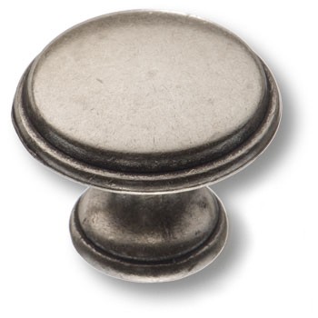 Ручка-кнопка, 15.330.29.16, d=29мм, металл, античное серебро