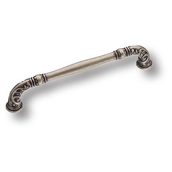 Ручка-скоба, 4472 0160 OSM, 160мм, металл, старое серебро