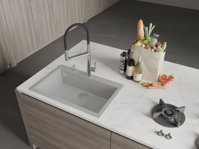 Мойка Rivelato ZENO 7650, 760х500х200мм, серый