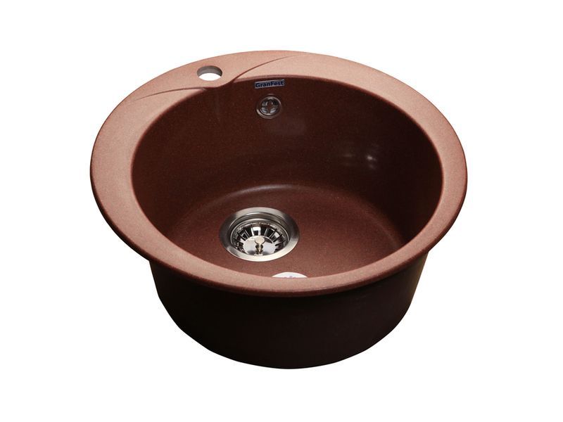 Мойка GranFest RONDO 480, d=475 мм, терракот