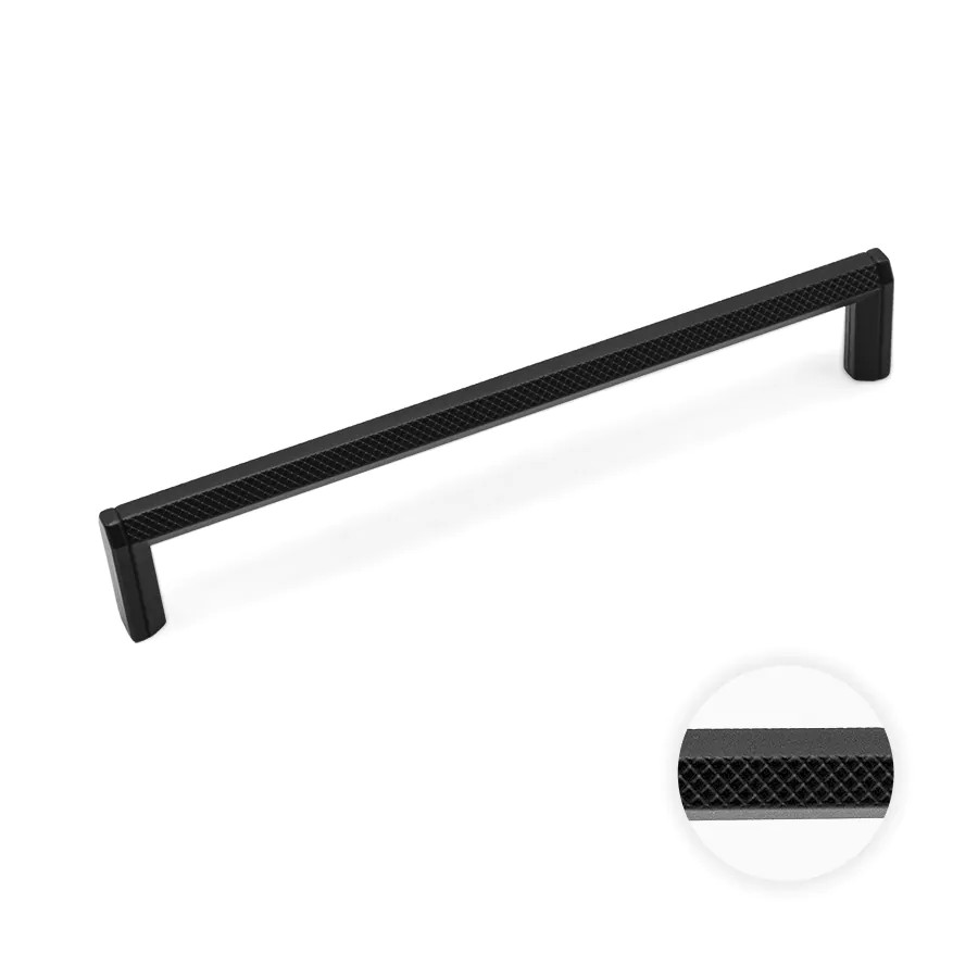 Ручка-скоба, Hexagon, 11.4180.12, 160мм, металл, черный матовый лак