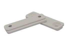 Планка для регулируемой опоры для цоколя из ЛДСП, белая