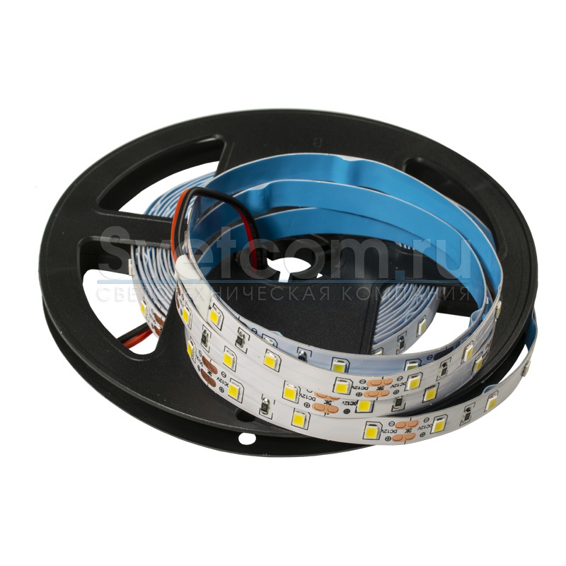 Лента  8х5000мм, SMD 2835, 12В, теплый, 4,8 Вт/м, 60 диодов/м, 550 Лм/м, IP20, GLS
