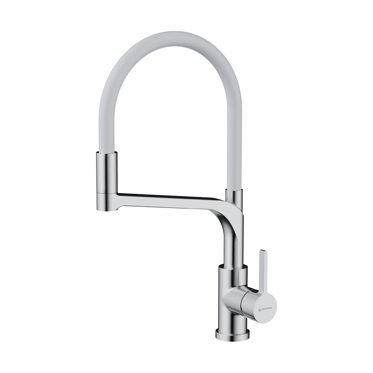 Смеситель Sinto 2 Plus-BN-WH, латунь, нерж. сталь/белый