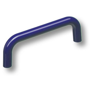 Ручка-скоба, 627AZ, 96мм, пластик, синий глянцевый