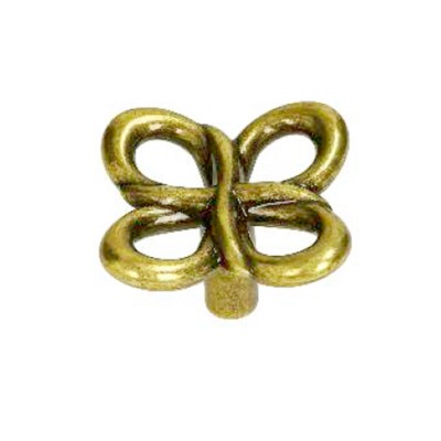 Ручка-кнопка, GR48-G35, Viola, 40х40х22мм, металл, античная бронза