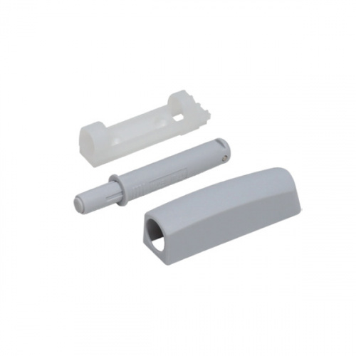 Толкатель Push Open с ответной планкой, накладной, 14мм, с демпфером, светло-серый, MACO