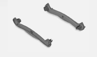 Комплект креплений для сушки LISSA, без паза для поддона, пластик, серебристый