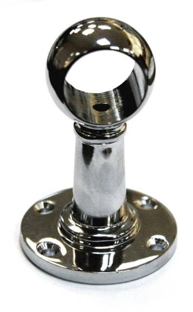 2852 Держатель промежуточный, h=80мм, хром, CMF