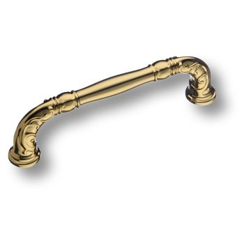 Ручка-скоба, 4472 0096 GL, 96мм, металл, глянцевое золото