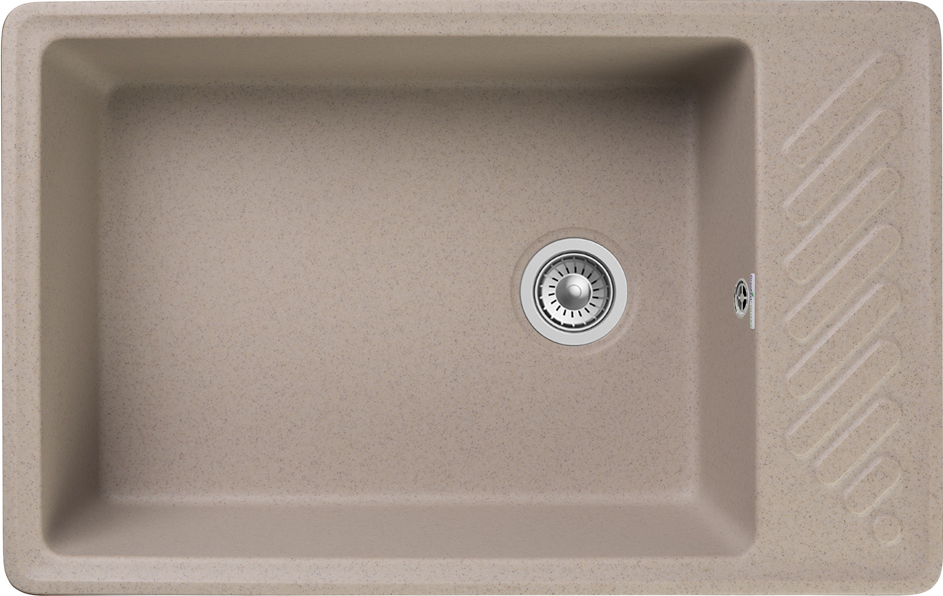 Мойка GranFest QUARZ 51, 753х476 мм, песочный (прямоугольная, без сифона)