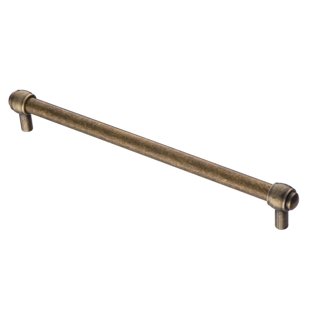 Ручка-скоба, 111, 224мм, металл, оксидированная бронза