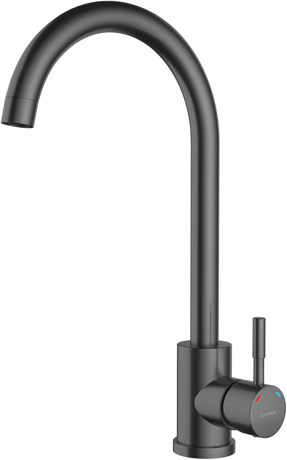 Смеситель GranFest Quarz Z-5410, PVD графит (без подводки)