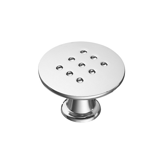 Ручка-кнопка, K-1060, 28х28х20мм, металл, хром