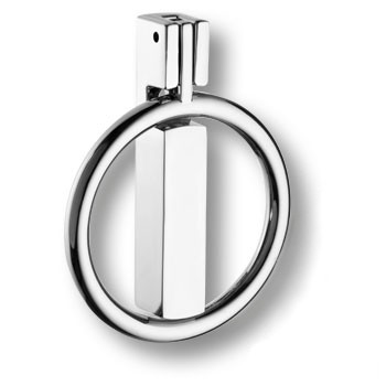 Ручка-кольцо, 901-Chrome, 18х76х60мм, металл, глянцевый хром