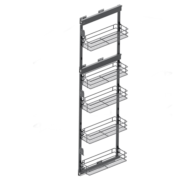 Колонна выкатная Maxima Classic с 5 корз, 200х1700мм, левая, с доводчиком, графит, Rejs