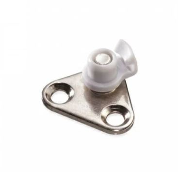 Адаптер для алюминиевой рамки 20 мм, ДУО/Макси, цвет никель