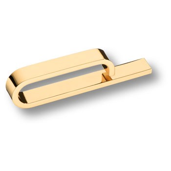 Ручка-скоба, KT 015.64.19, 64мм, металл, глянцевое золото