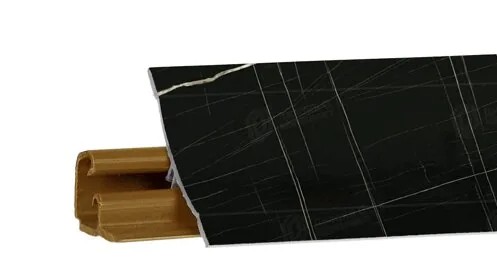 Плинтус LB-23, черный тунис, 3000мм, Россия