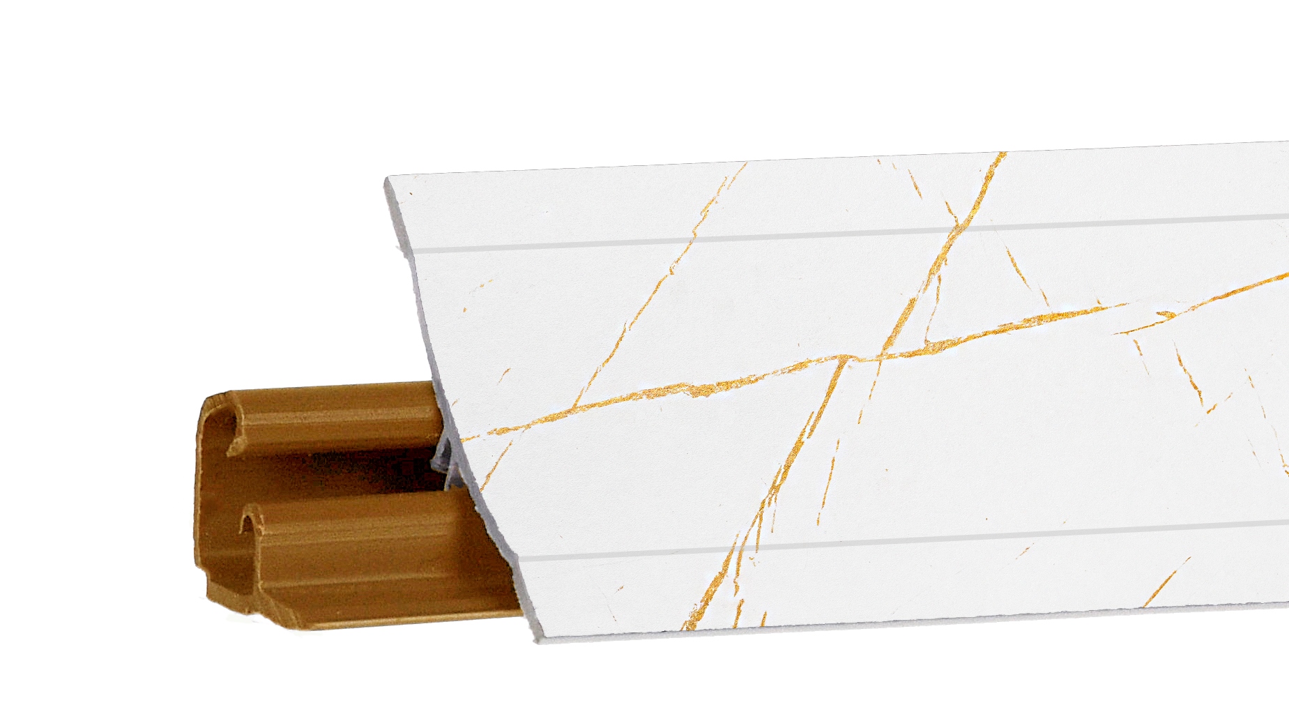 Плинтус LB-23, каспий белый, 3000мм, Россия