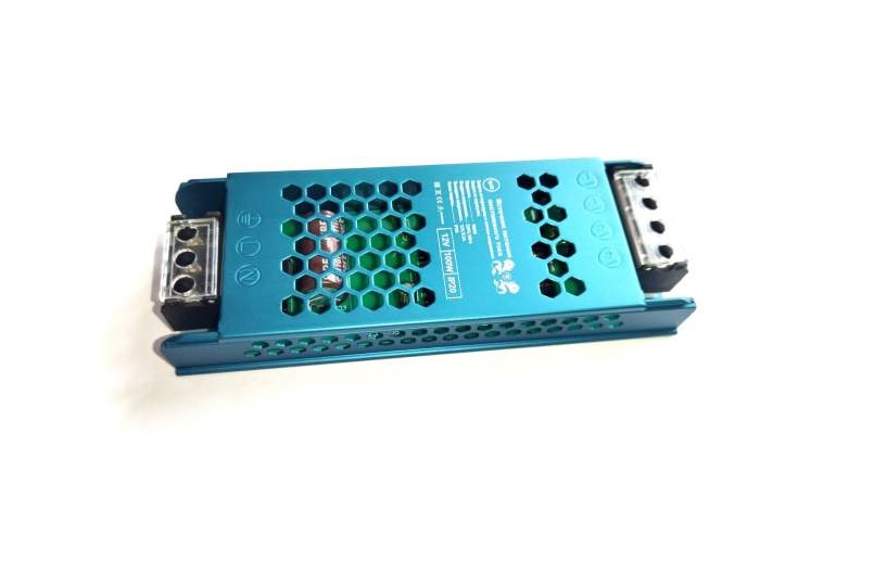 Трансформатор 100W/12V, 8.5А, IP20, тонкий, без шнура, металлический