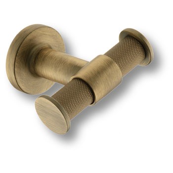 Крючок, 1035 012 ABM, двухрожковый, металл, состаренная латунь