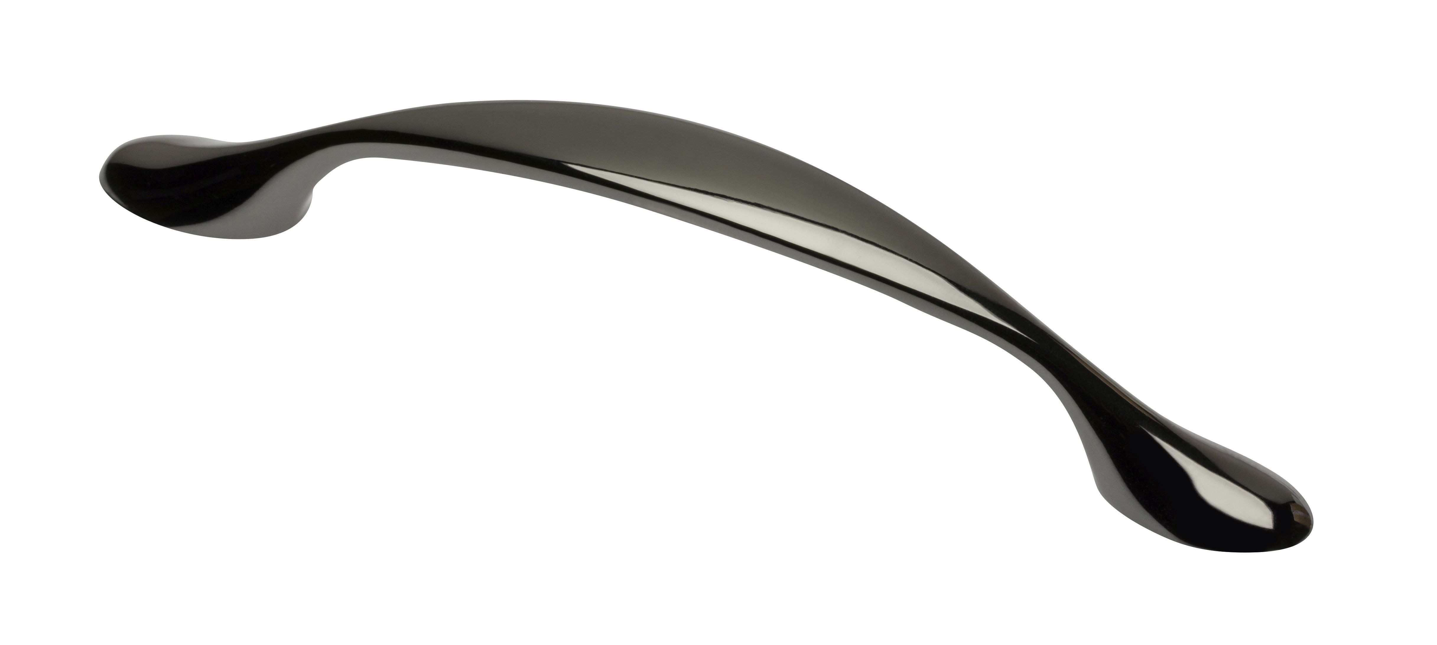 Ручка-скоба, CAMAIO, 96мм, металл, черный хром