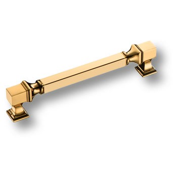 Ручка-скоба, BU 015.160.19SQ, 160мм, металл, глянцевое золото