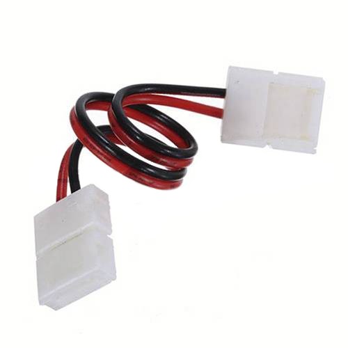 8мм. Коннектор гибкий лента-лента для одноцветных лент, зажимной, L=165мм, 14,5х5мм