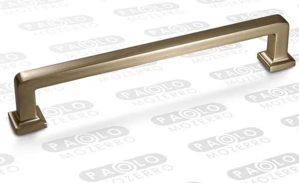 Ручка-скоба, FS579-128 GB, 128мм, металл, брашированное золото
