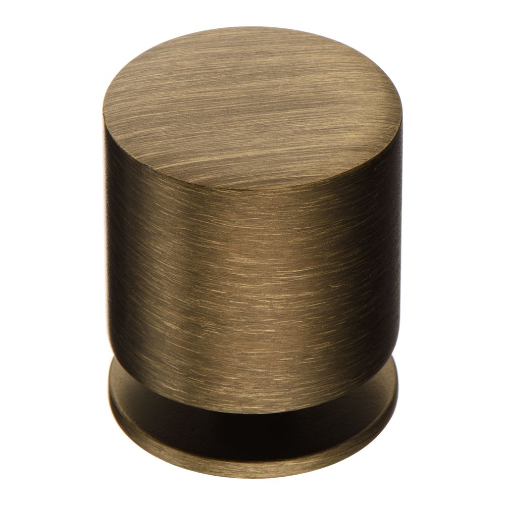 Ручка-кнопка, 1956 0026 ABM, d=26мм, металл, состаренная латунь